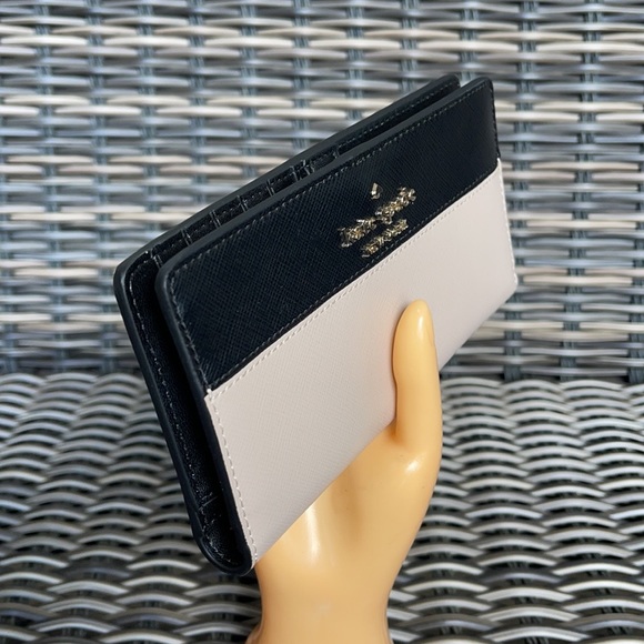 Kate Spade Staci Colorblock Large Slim Bifold Wallet - Picture 10 of 16